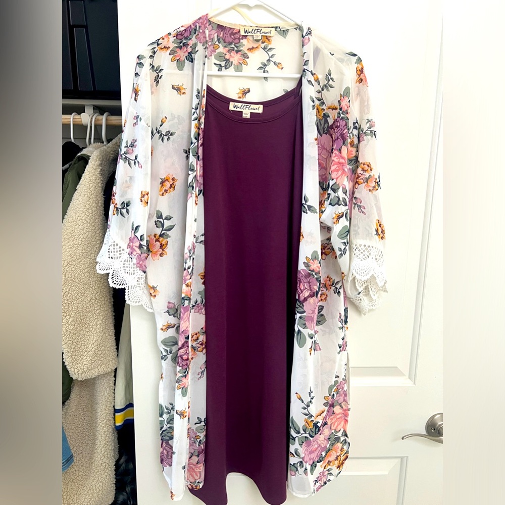 Dress with Kimono cover